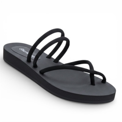 Sandalia Negra Moderna Mujer Talla 38 Ref N3